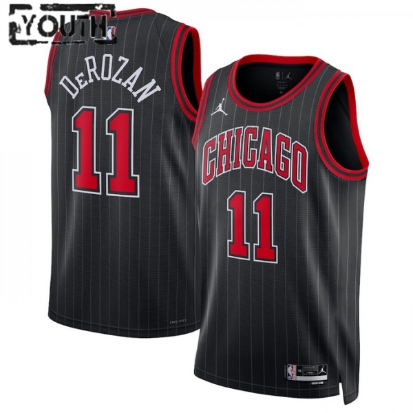 Chicago Bulls Trikot Demar Derozan 11 Jordan 2022-23 Statement Edition Schwarz Swingman - Kinder